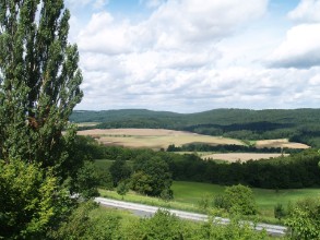 Blick vom Balkon der Ferienwohnung