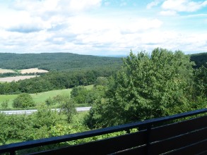 Blick vom Balkon